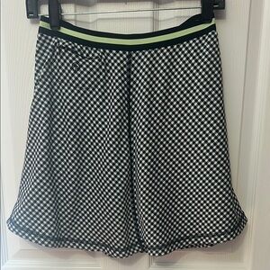 Talbots Stylish Black and White Checkered Skort!